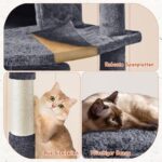 Yaheetech Котешка катерушка 194 см с 9 стълба тъмносив - Image 9