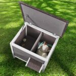 VEVOR дървена къщичка за котки за външна употреба - Image 8