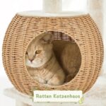 Yaheetech Котешка катерушка 138 см с прозрачна акрилна лежанка - Image 9