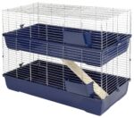 Kerbl Клетка за малки животни Maxi Baldo Twin 120×58×86 см тъмносиня
