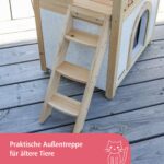 Kerbl Котешка къща Tyrol Alpin - светлокафяво|бяло|червено, 88x57x77см - Image 4