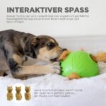 Outward Hound Dog Snuffle N' Treat Ball Пъзел, Ниво 2, Зелен, Голям - Image 4