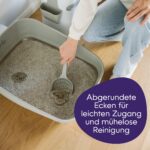 Litter Genie Platinum XXL котешка тоалетна от неръждаема стомана, сива - Image 7