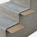 Amazon Basics Стълба за кучета, 4 стъпала, височина 36,5 см, сива - Image 4