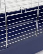 Kerbl Клетка за малки животни Maxi Baldo Twin 120×58×86 см тъмносиня - Image 4