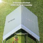 PawHut външно заграждение 2x2x2 м за гъски, сребристо - Image 6